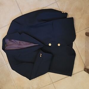 Izod boys navy blue blazer with golden buttons. Classic.